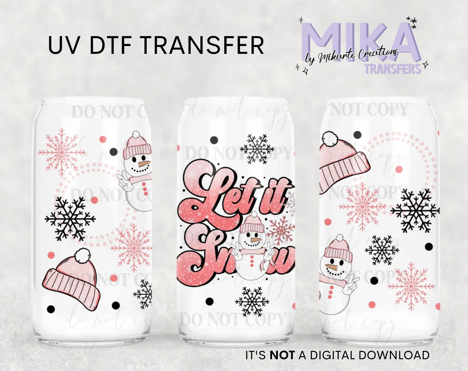 Let it snow | UV DTF