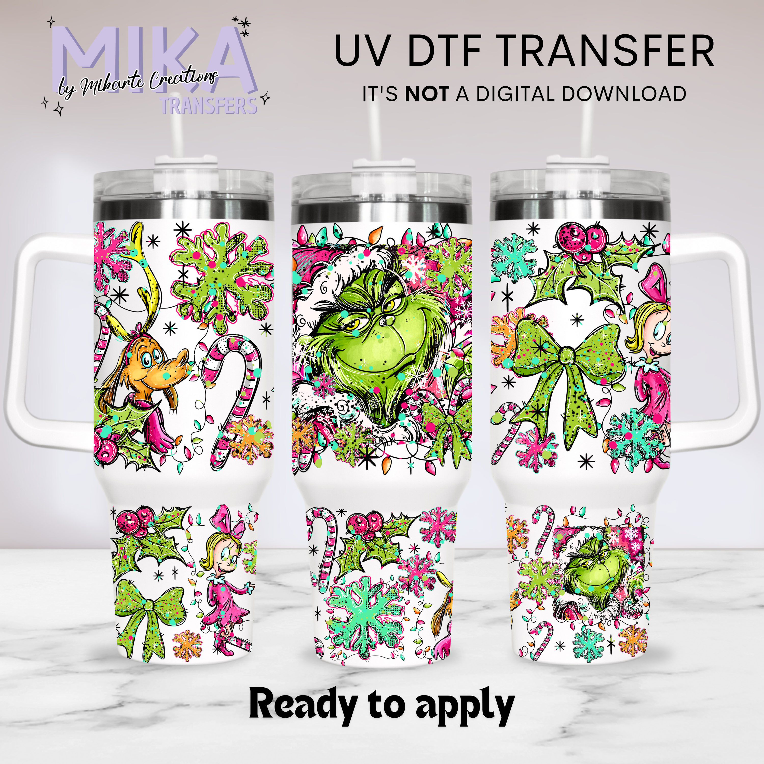 The green guy | UV DTF 40oz Tumber