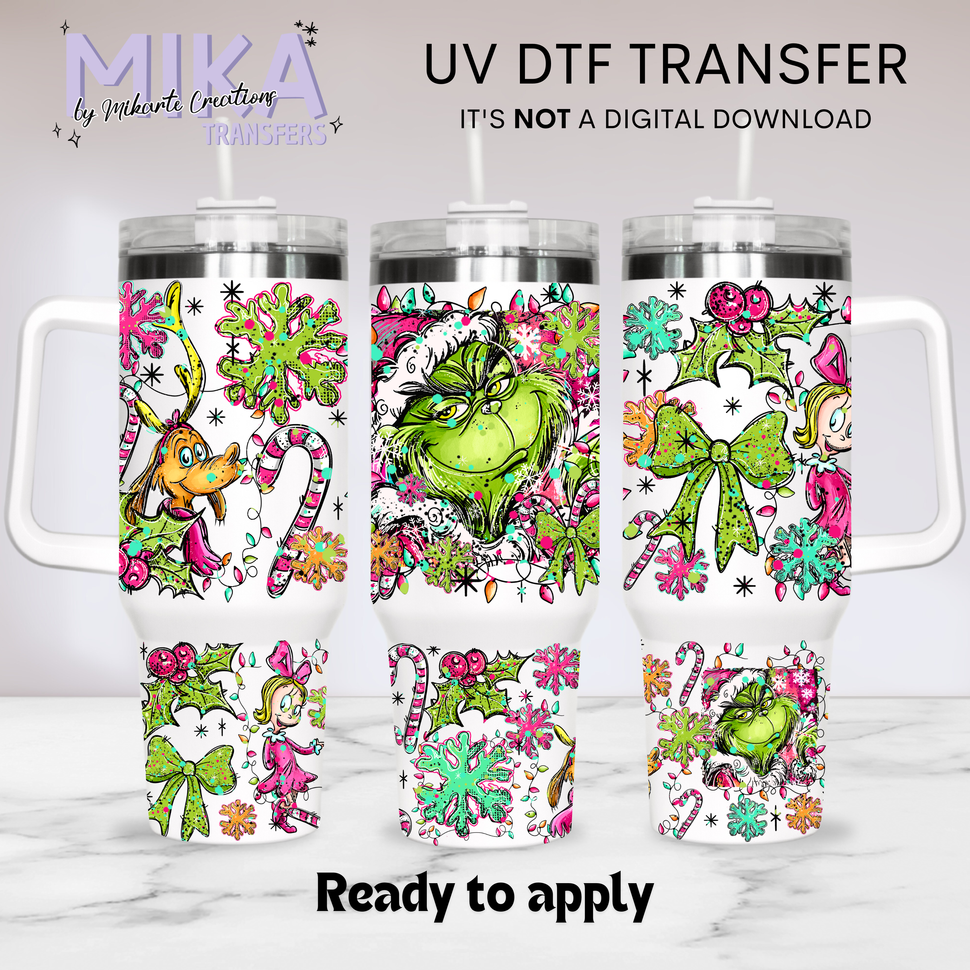 The green guy | UV DTF 40oz Tumber