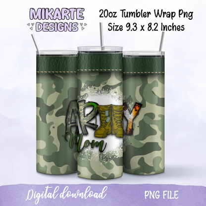 Army Mom | Tumbler PNG Digital Design