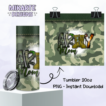 Army Mom | Tumbler PNG Digital Design
