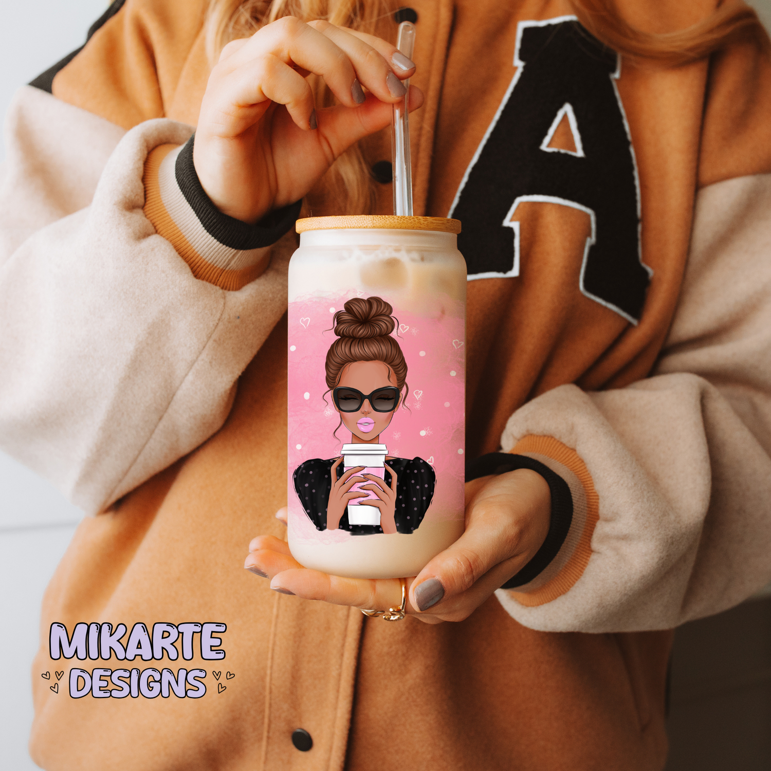 Boss lady | 16oz Glass Can PNG Digital Design