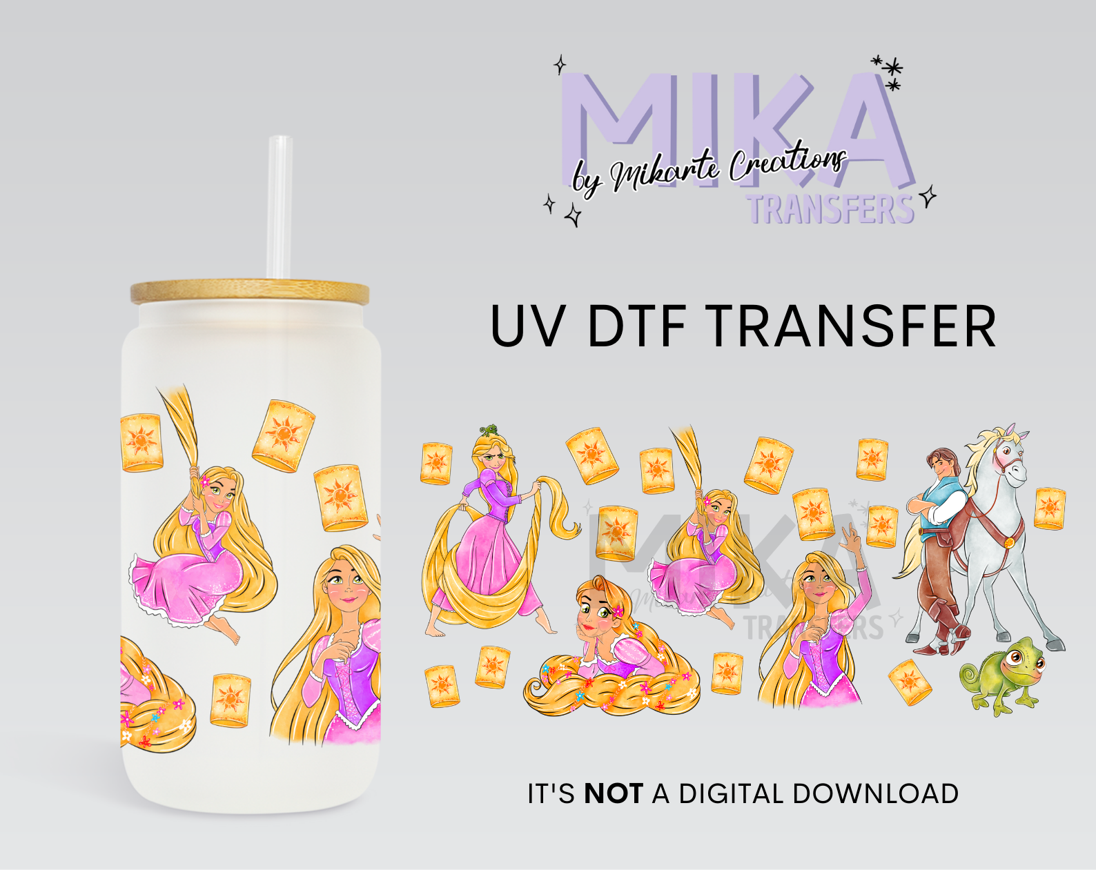 Princess R | UV DTF Wrap