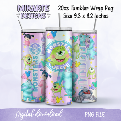 Monsters | Tumbler PNG Digital Design