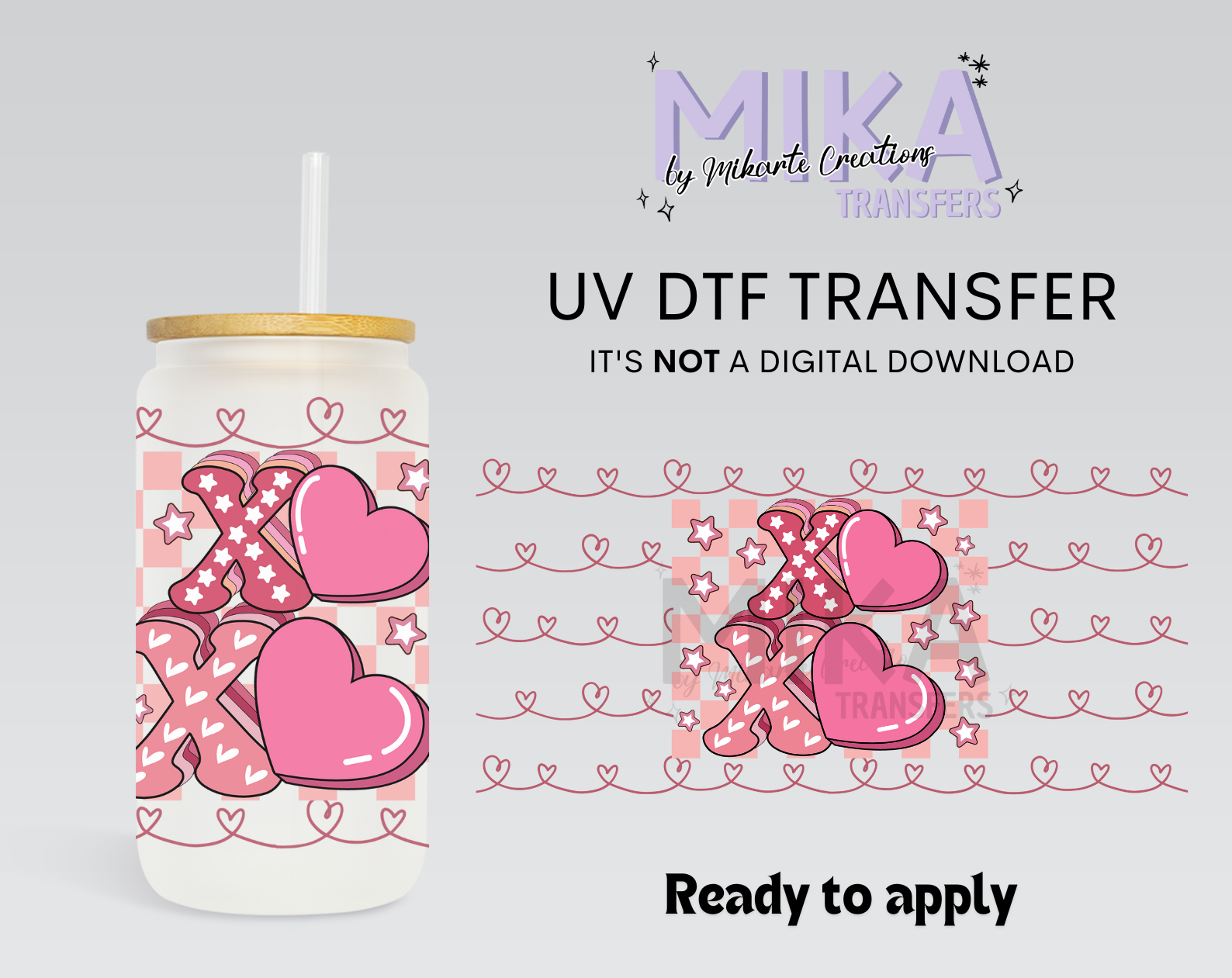 Xoxo Pink | UV DTF