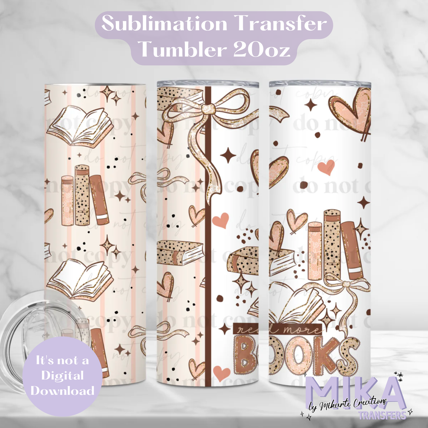 Read More Books | Tumbler Sublimation Transfer
