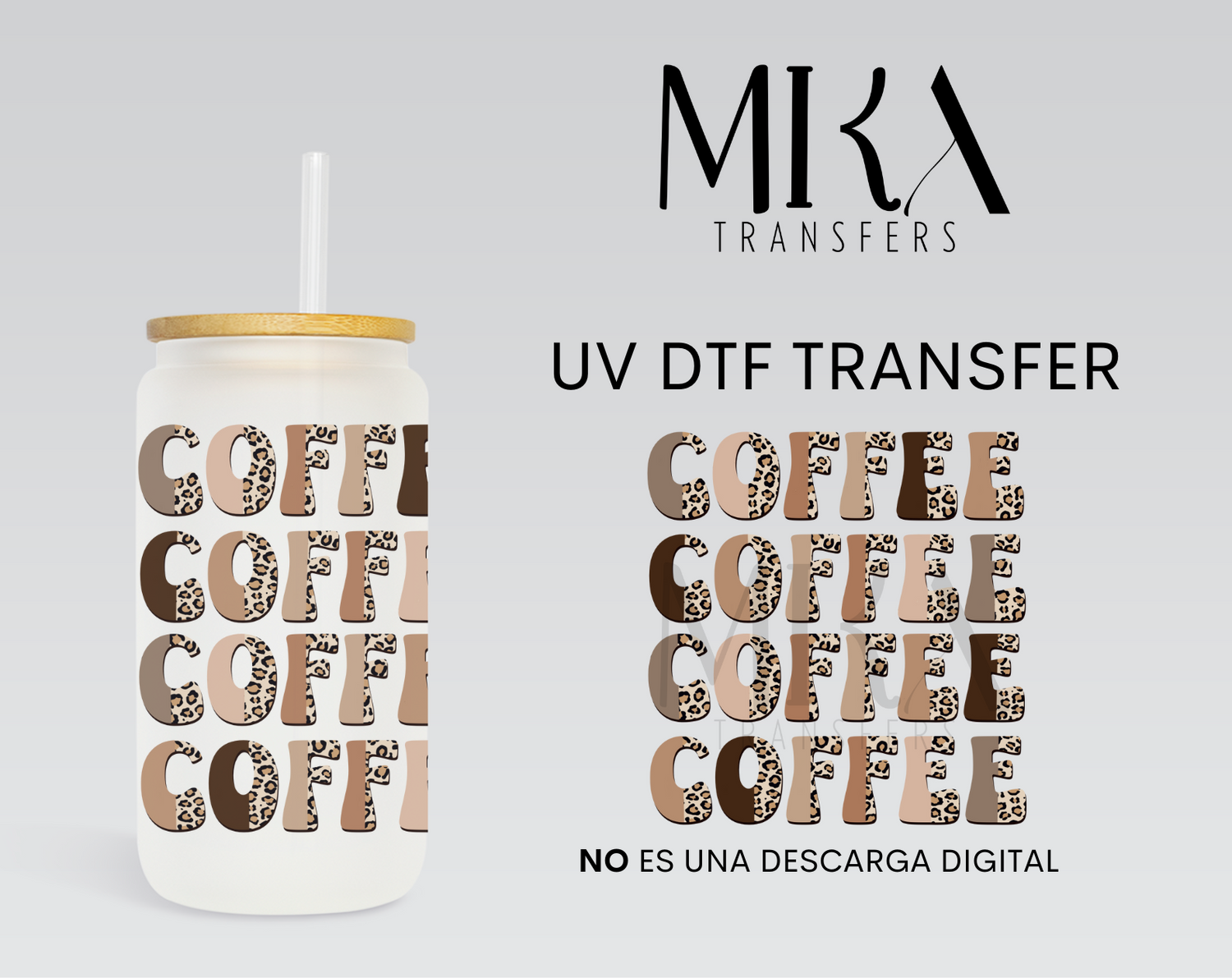 Coffee Coffee UV DTF Decal