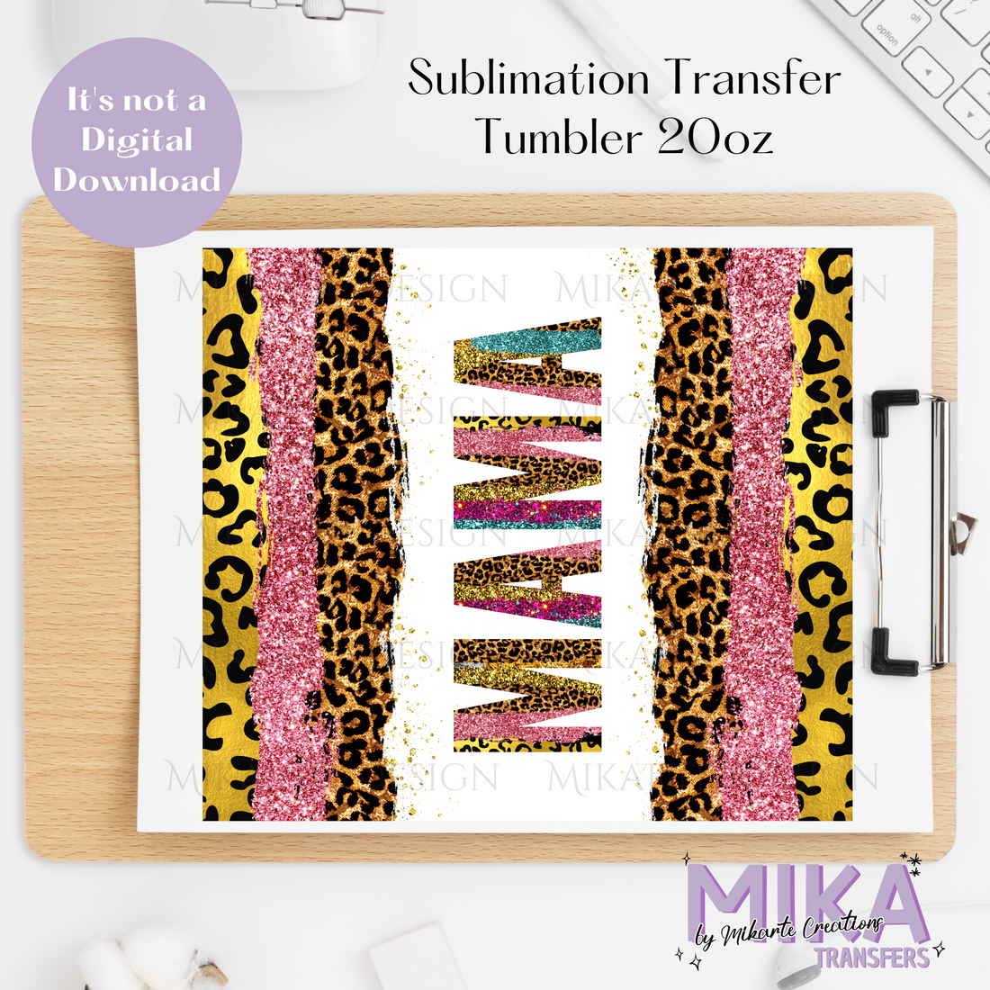 Mama Animal Print | Tumbler Sublimation Transfer