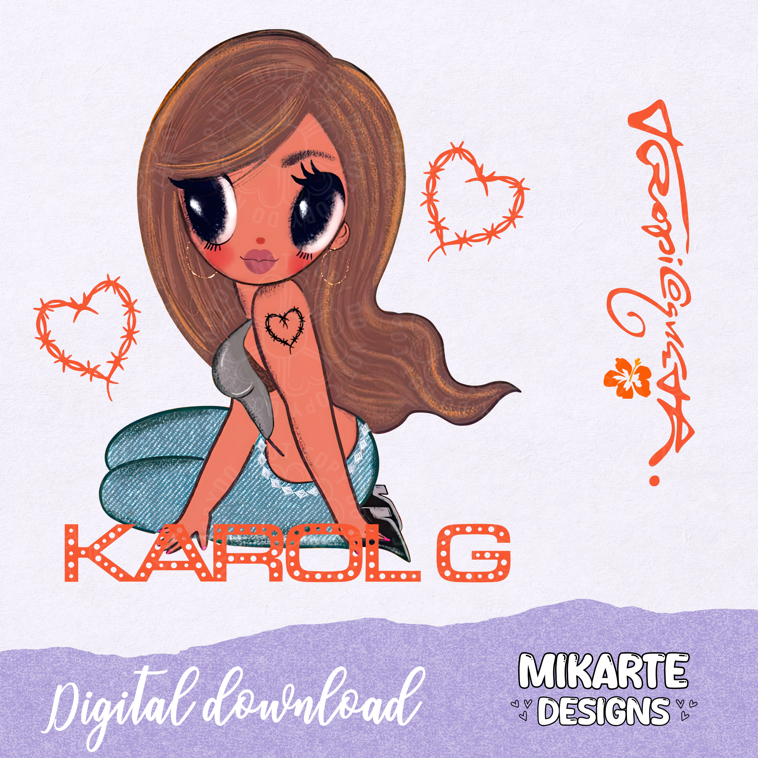 Karol G Tropicoqueta | Diseño Digital PNG