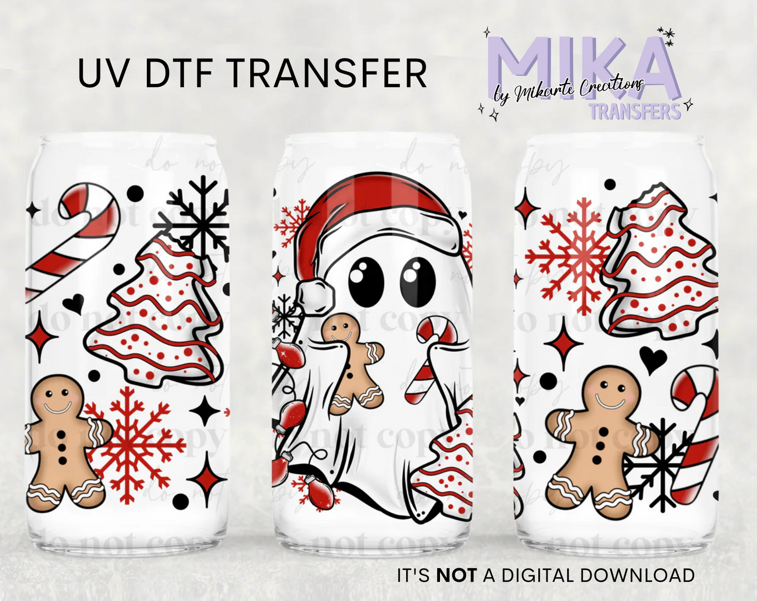 Christmas ghost | UV DTF