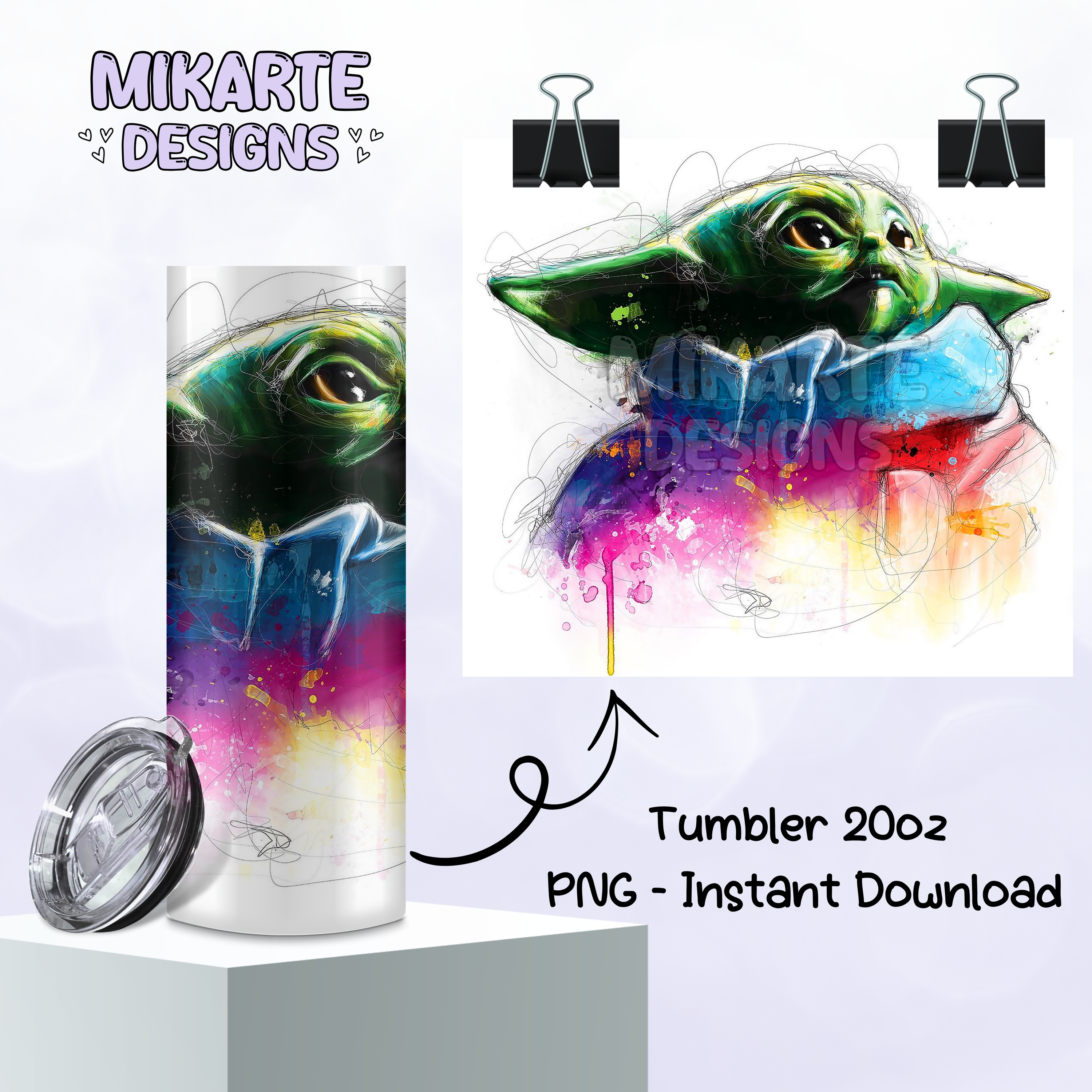 Baby Y | Diseño digital PNG para vaso