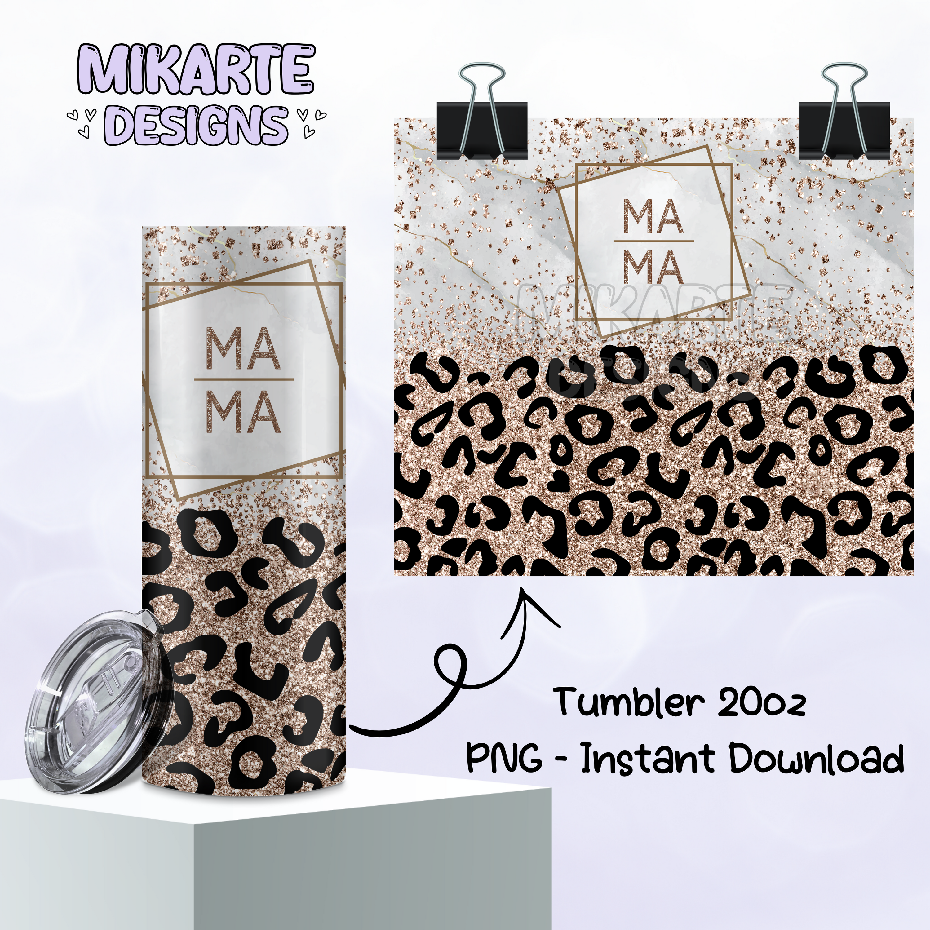 Mamá | Diseño Digital Tumbler PNG
