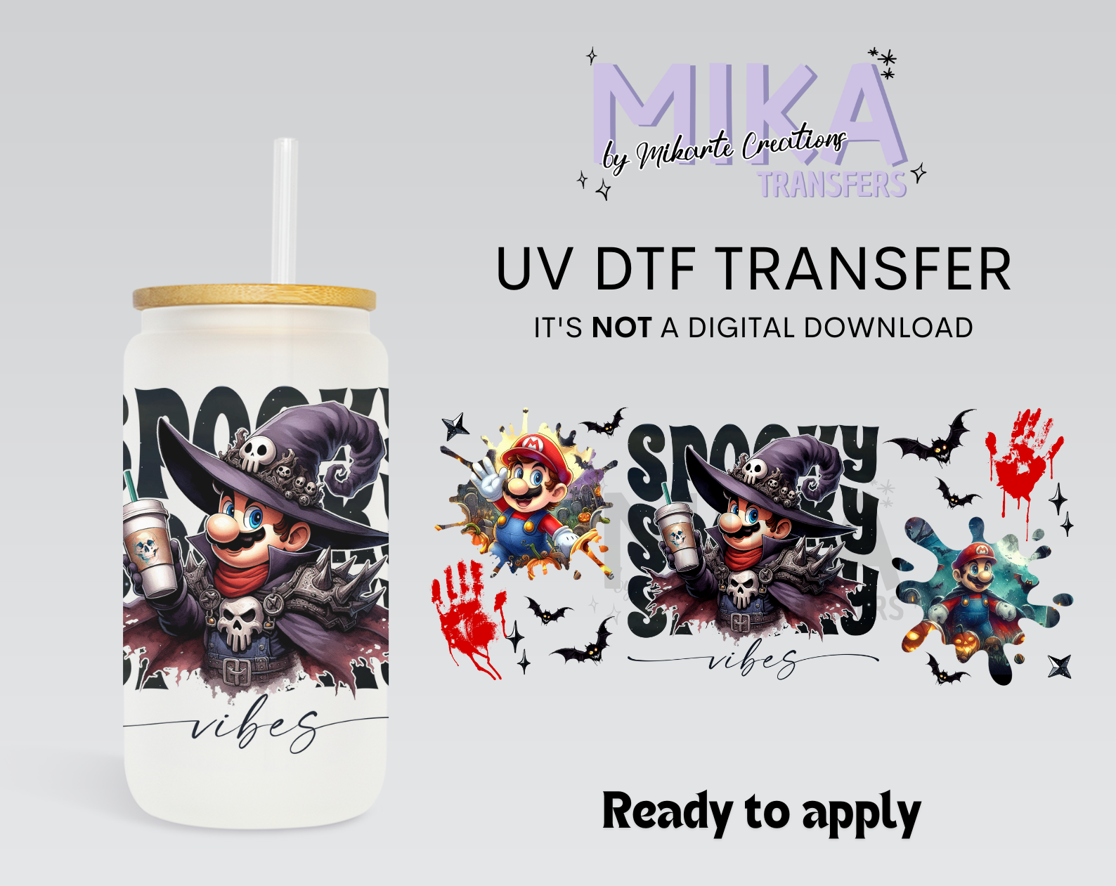 Spooky Mario | UV DTF