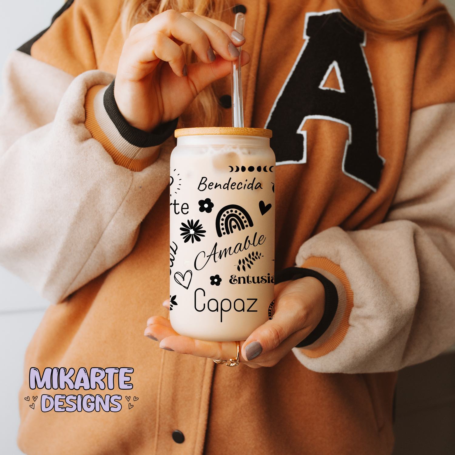 Inspiración | 16oz Glass Can PNG Digital Design