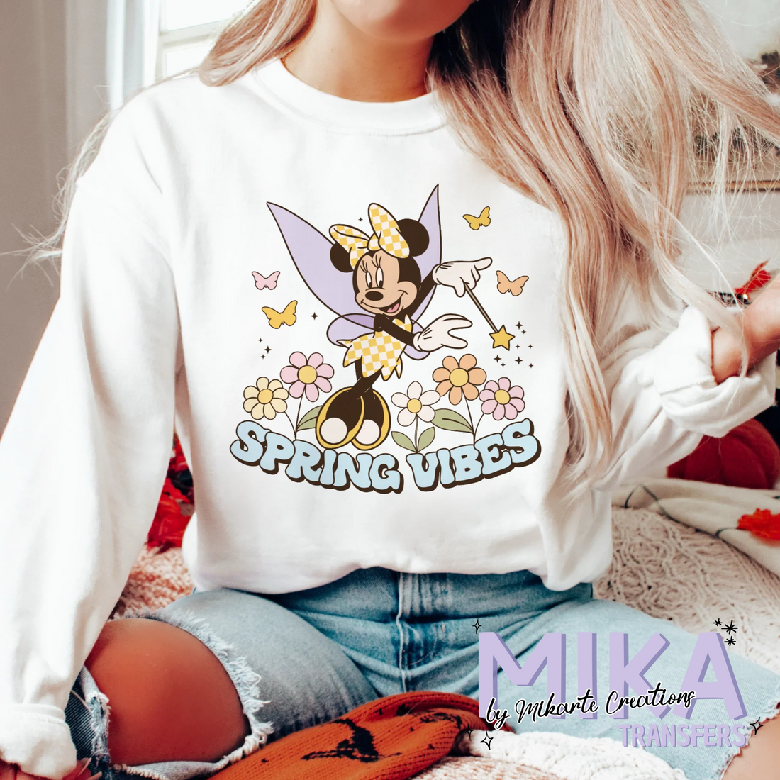 Spring Vibes Fairy Mouse | DTF Transfer