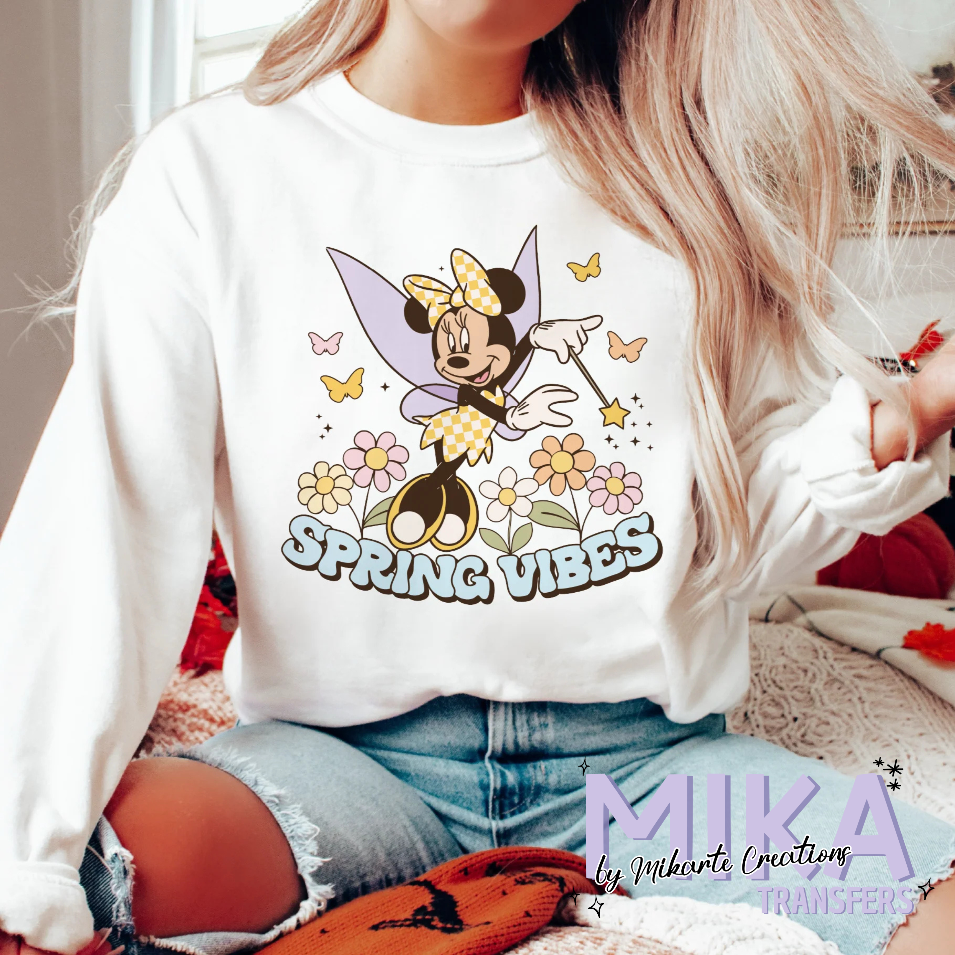 Spring Vibes Fairy Mouse | DTF Transfer