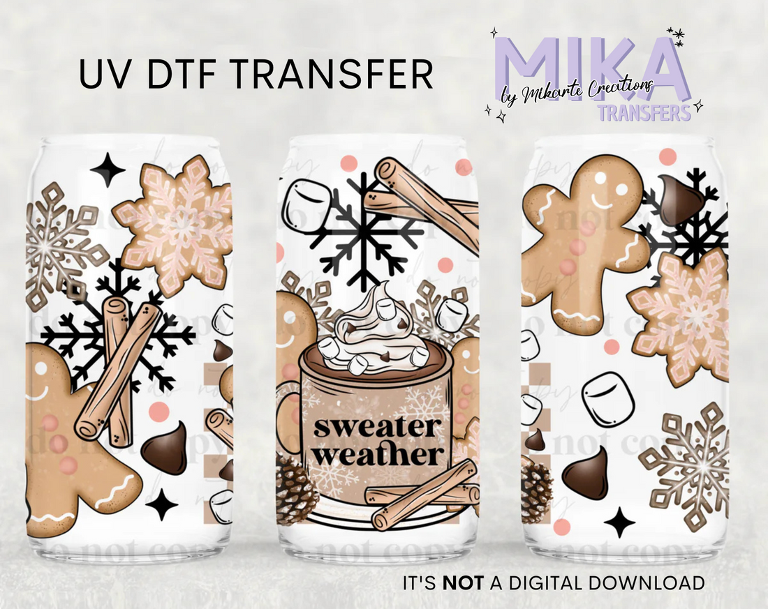 Sweater Weather Gingerbread | UV DTF