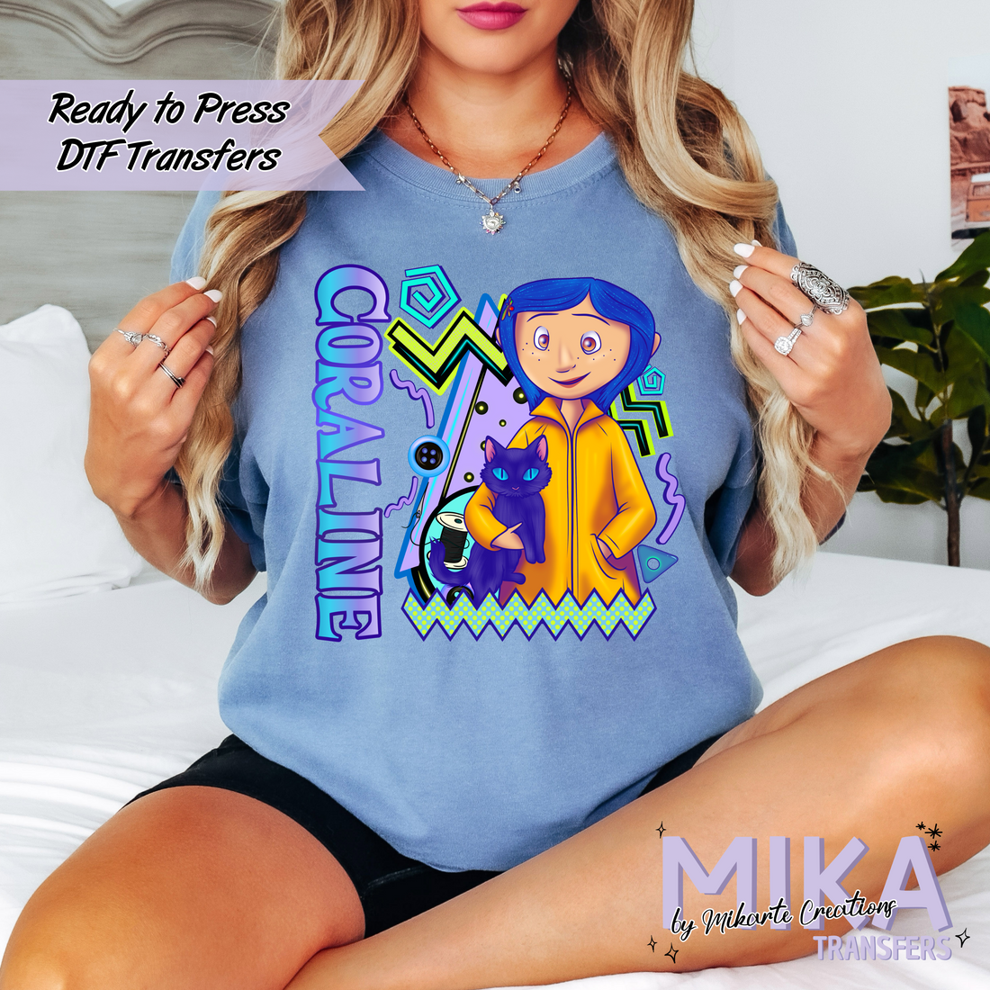 Blue hair girl | DTF Transfer