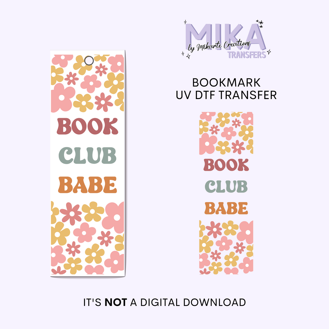 Book Club Babe | Bookmark UV DTF