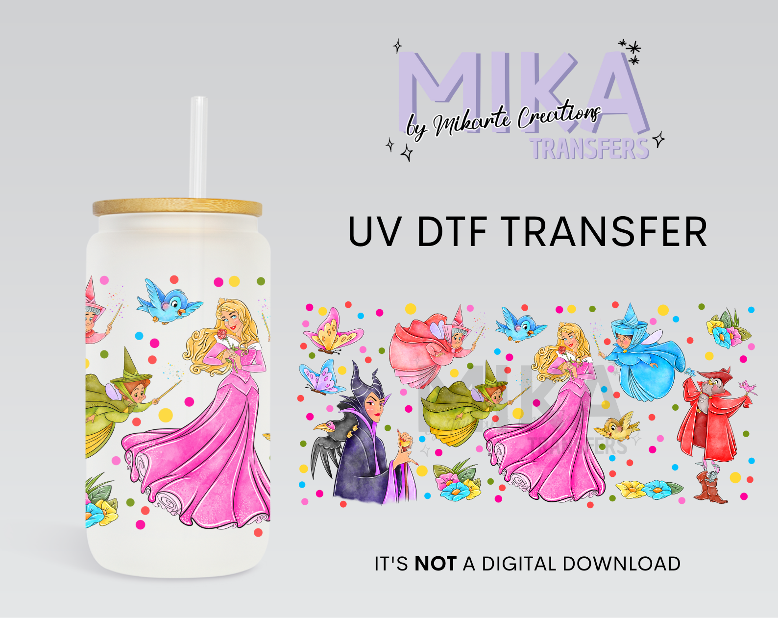 Sleeping | UV DTF Wrap