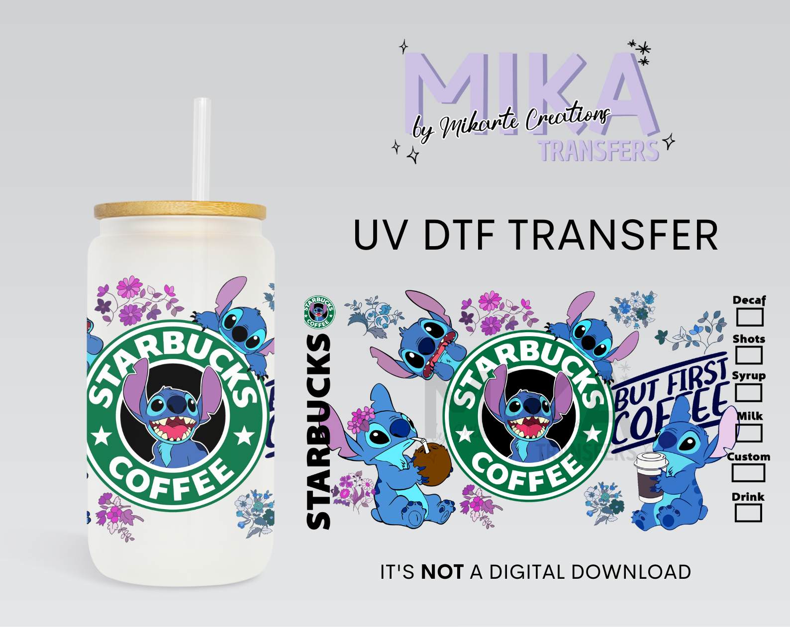 But First Coffee | UV DTF Wrap