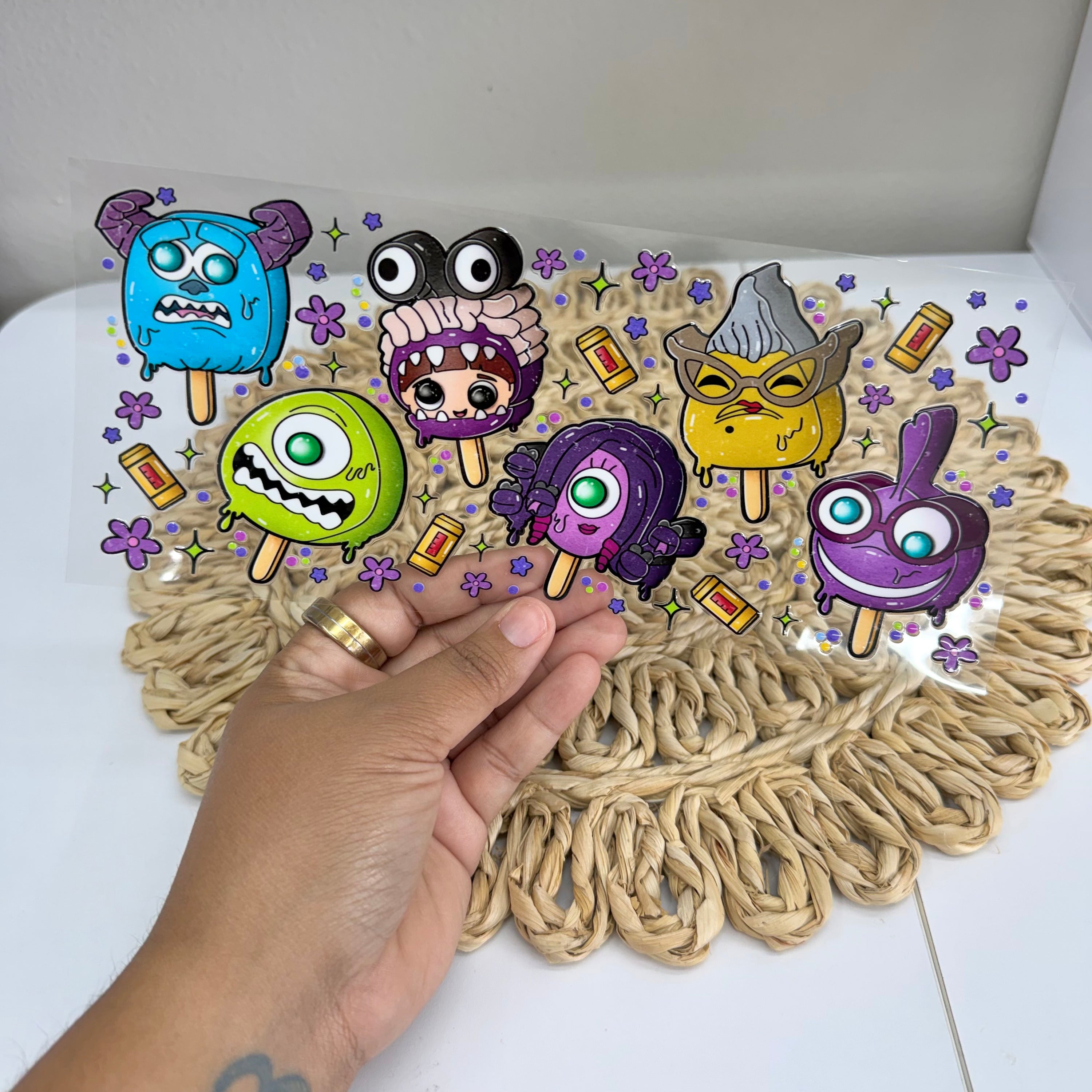 Cute Monsters Popsicle | UV DTF