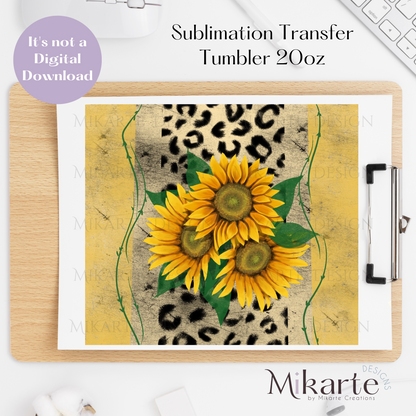 Girasol - Tumbler Sublimation Transfer