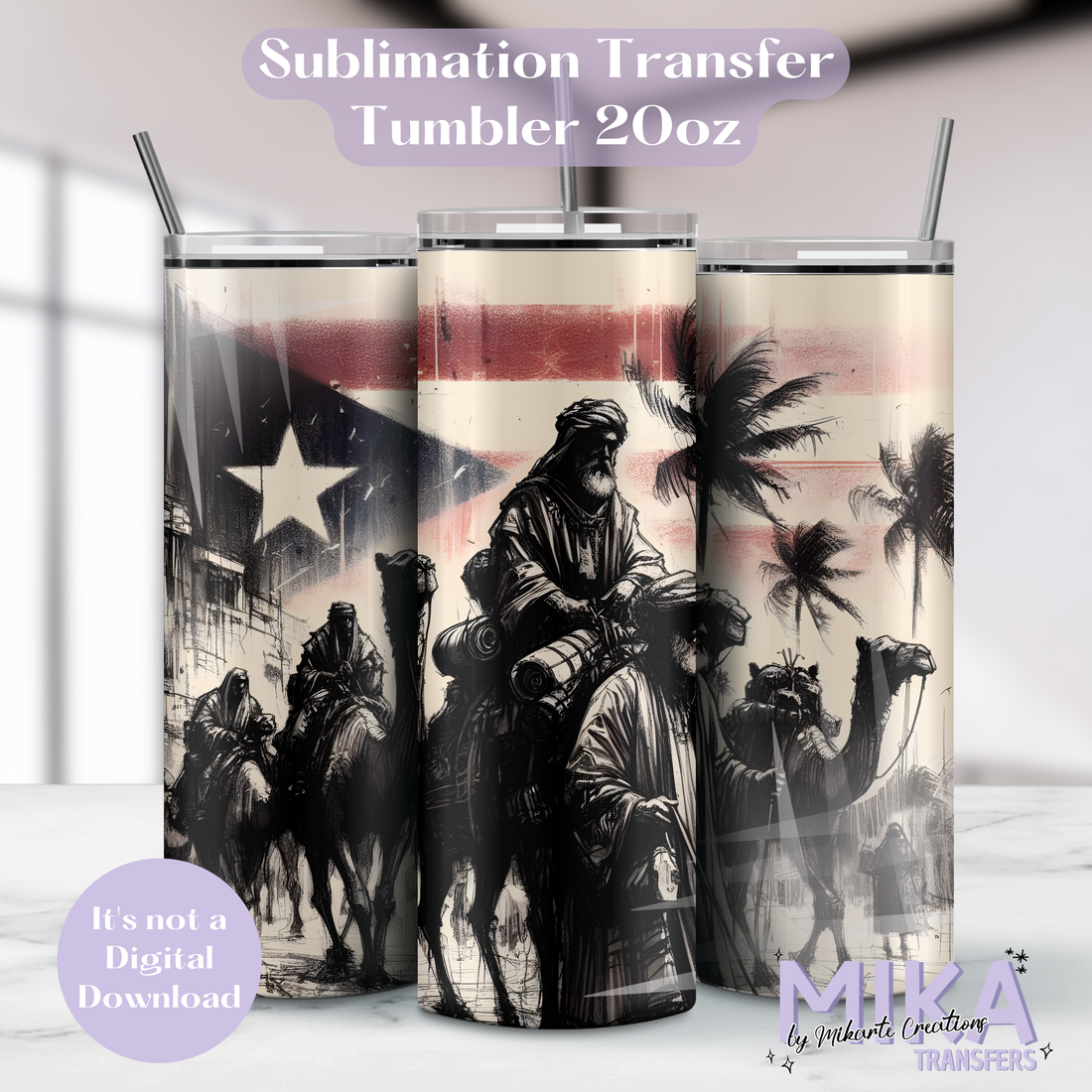 Reyes Magos | Tumbler Sublimation Transfer