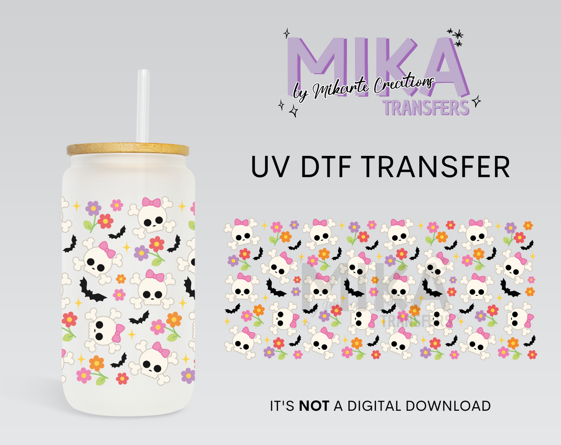 Cute Skulls | UV DTF Wrap