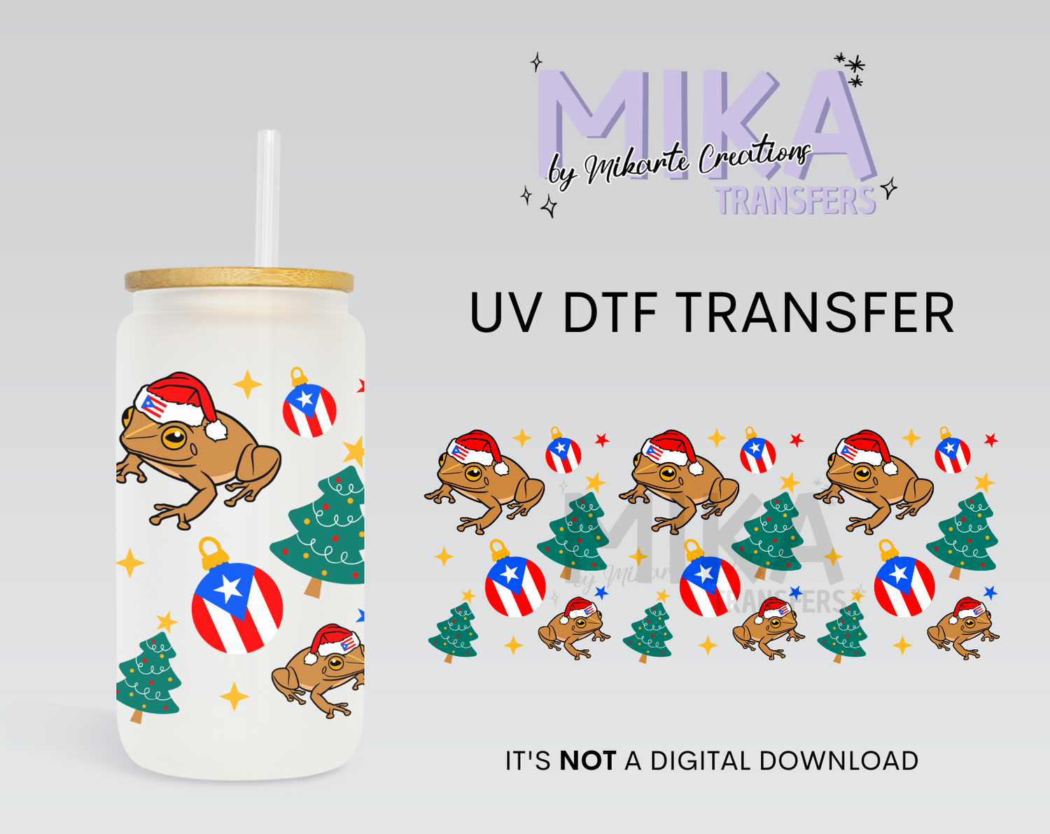 Christmas Coqui | UV DTF Wrap