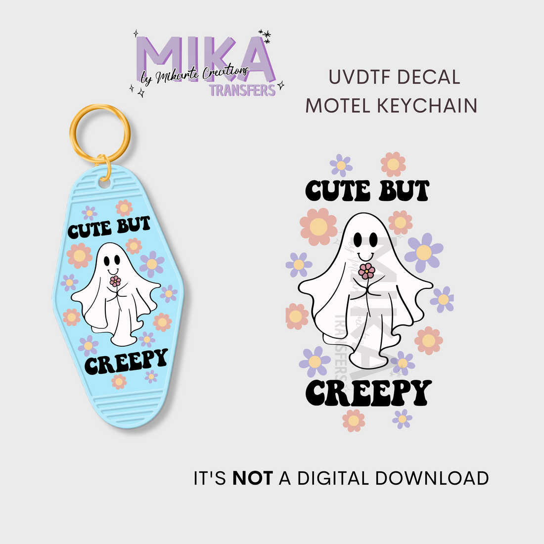 CUTE BUT CREEPY | UV DTF Decal