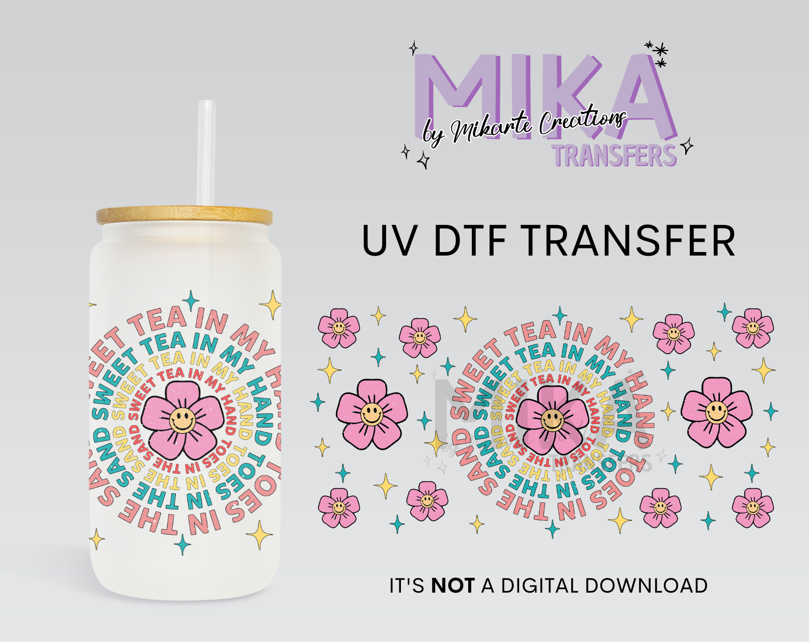 Sweet Tea | UV DTF Wrap