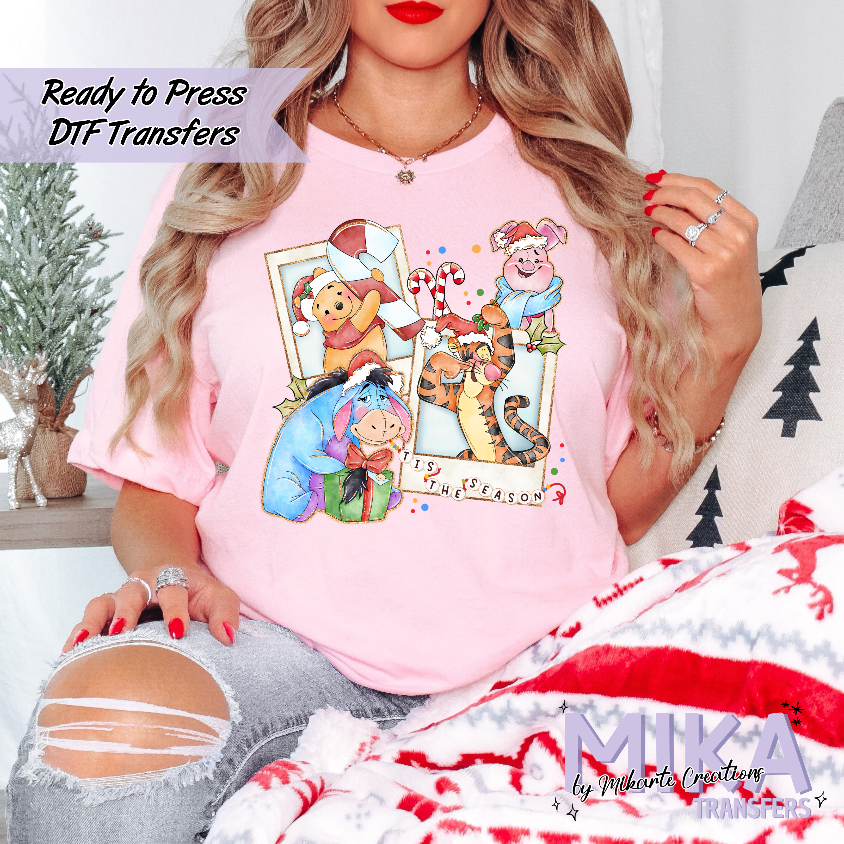 Bear Christmas Vibes | DTF Transfers