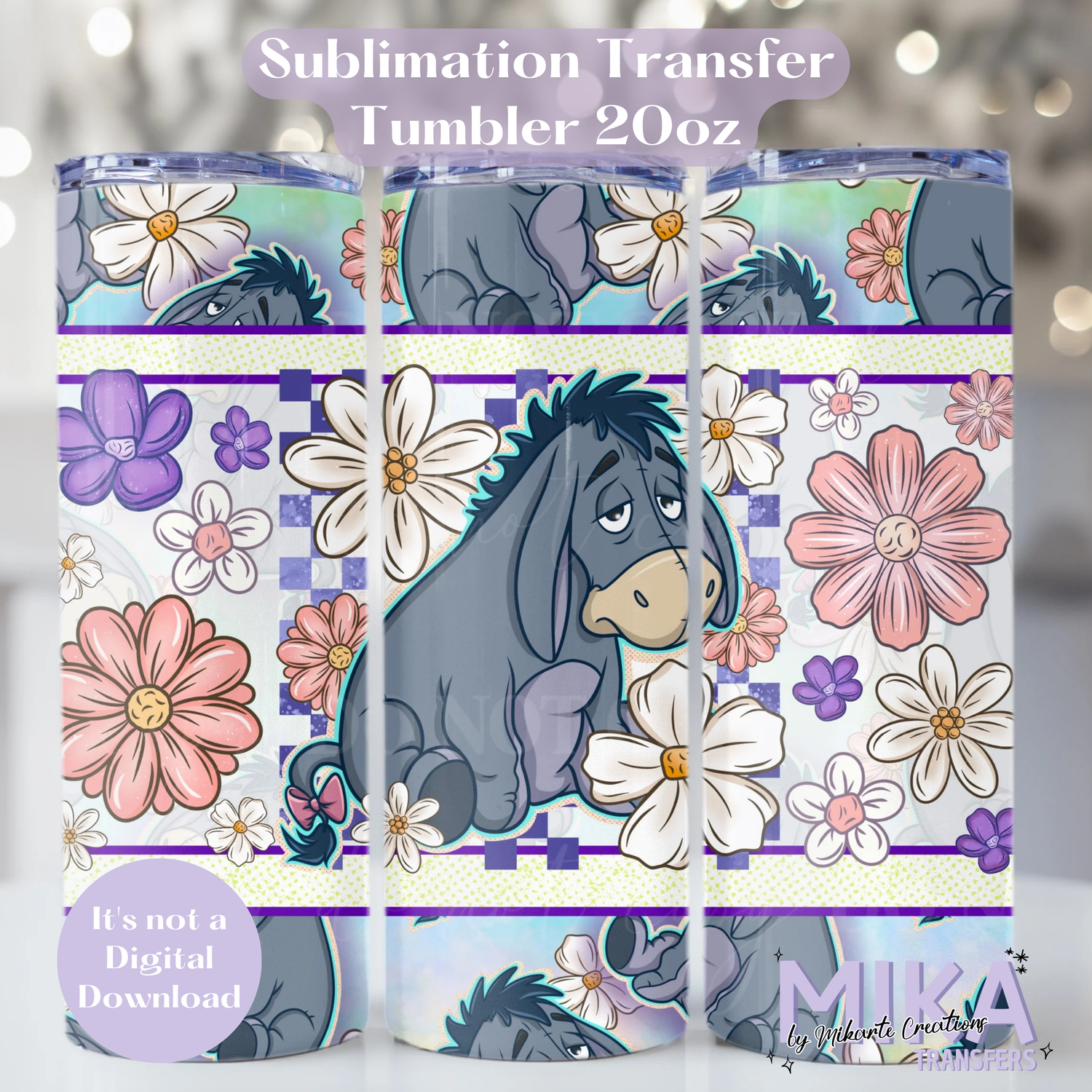 E-florals | Tumbler Sublimation Transfer