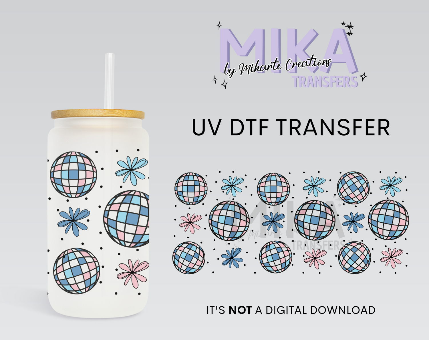 Disco ball | UV DTF Wrap