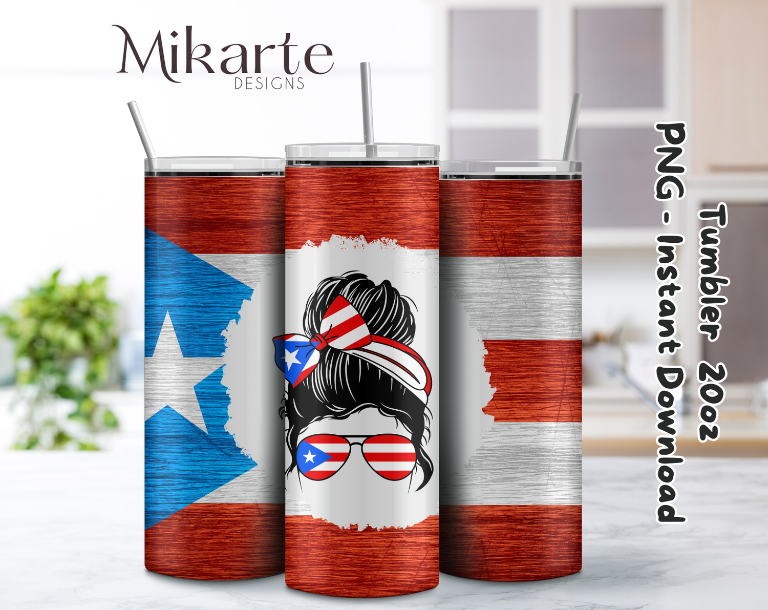 Chica Boricua | Diseño Tumbler