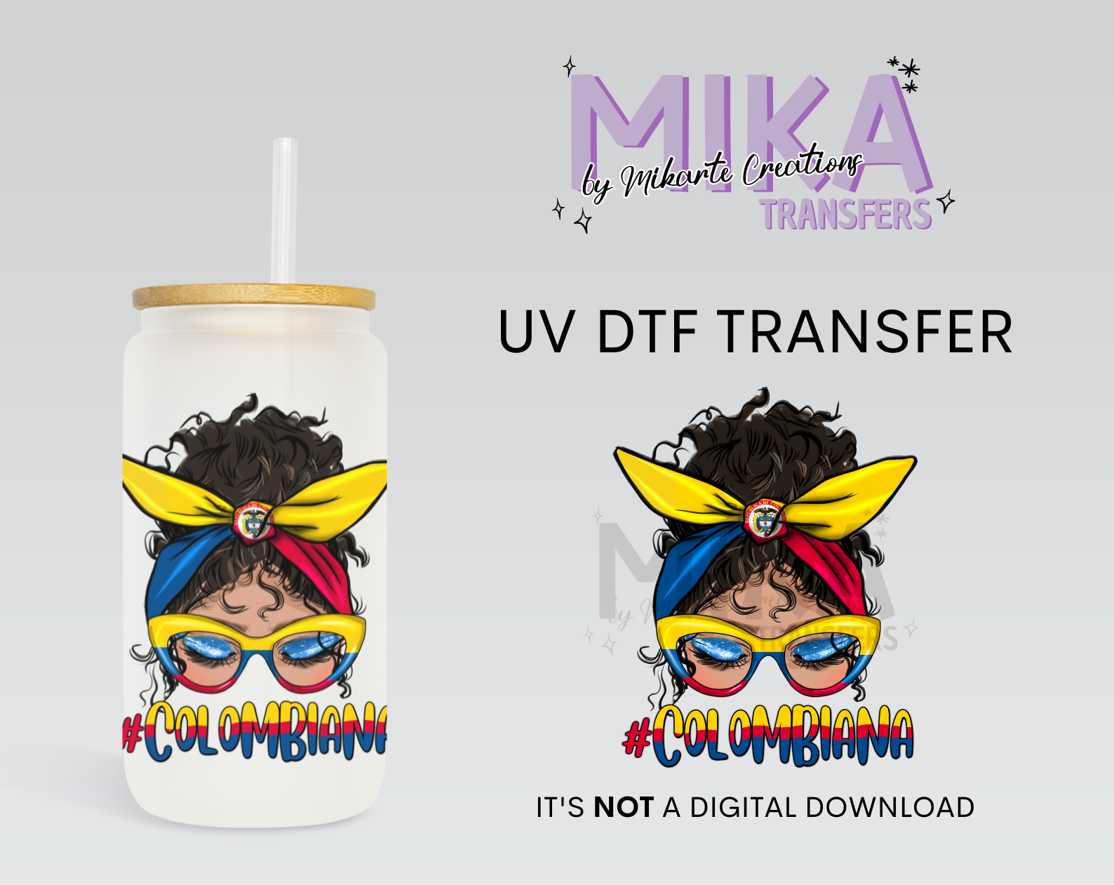 Colombiana UV DTF Decal