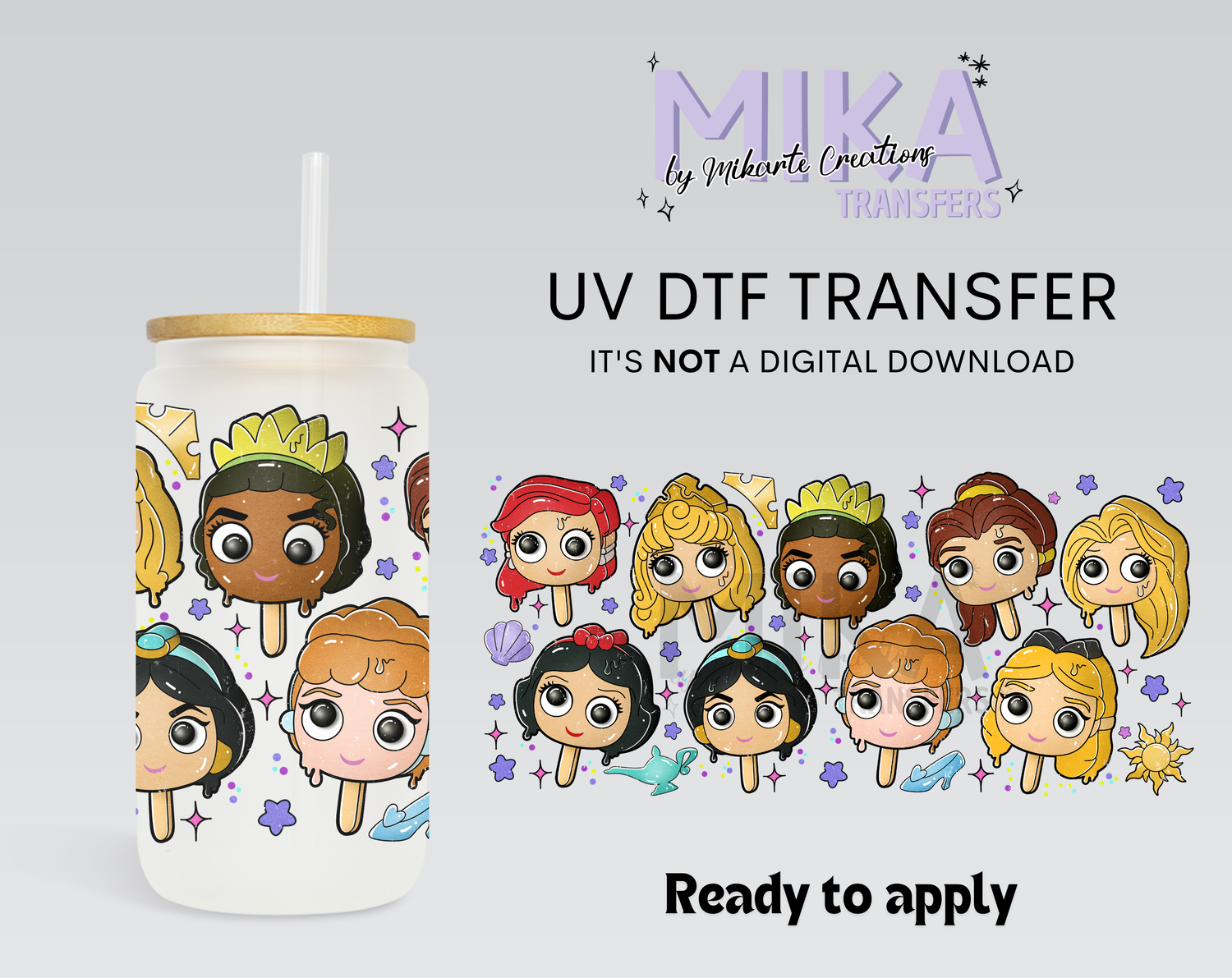 Princesses popsicle | UV DTF