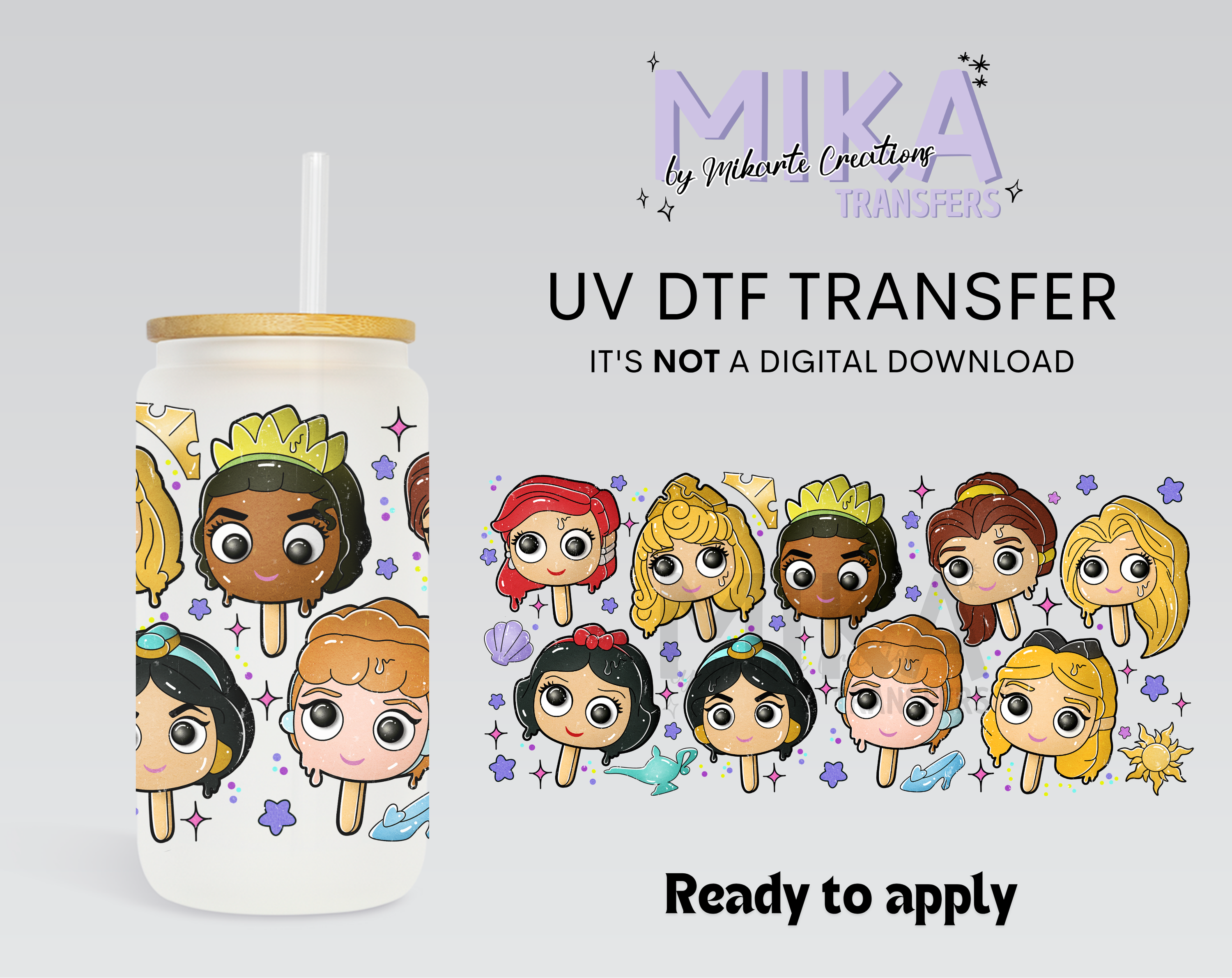 Princesses popsicle | UV DTF
