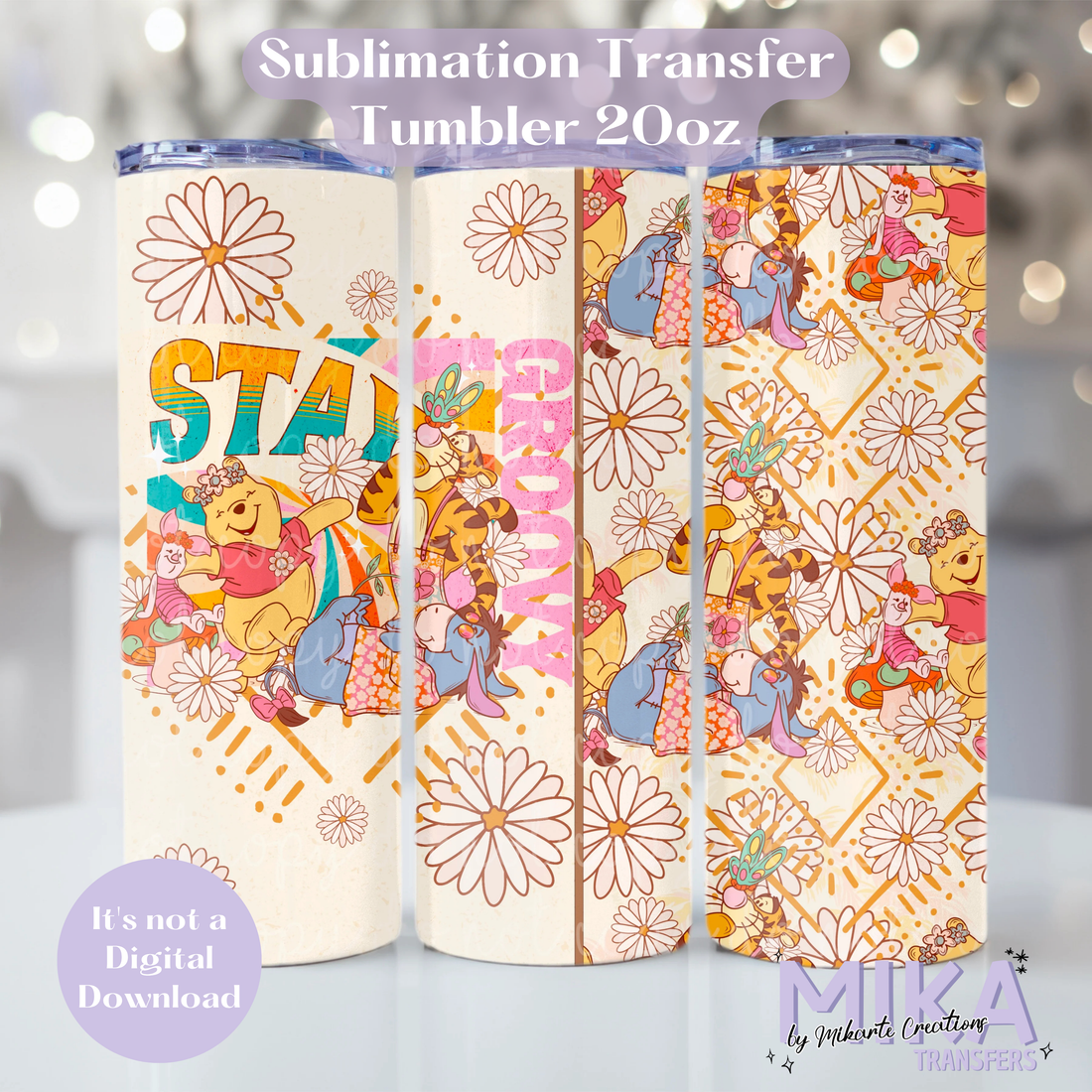 Stay Groovy | Tumbler Sublimation Transfer