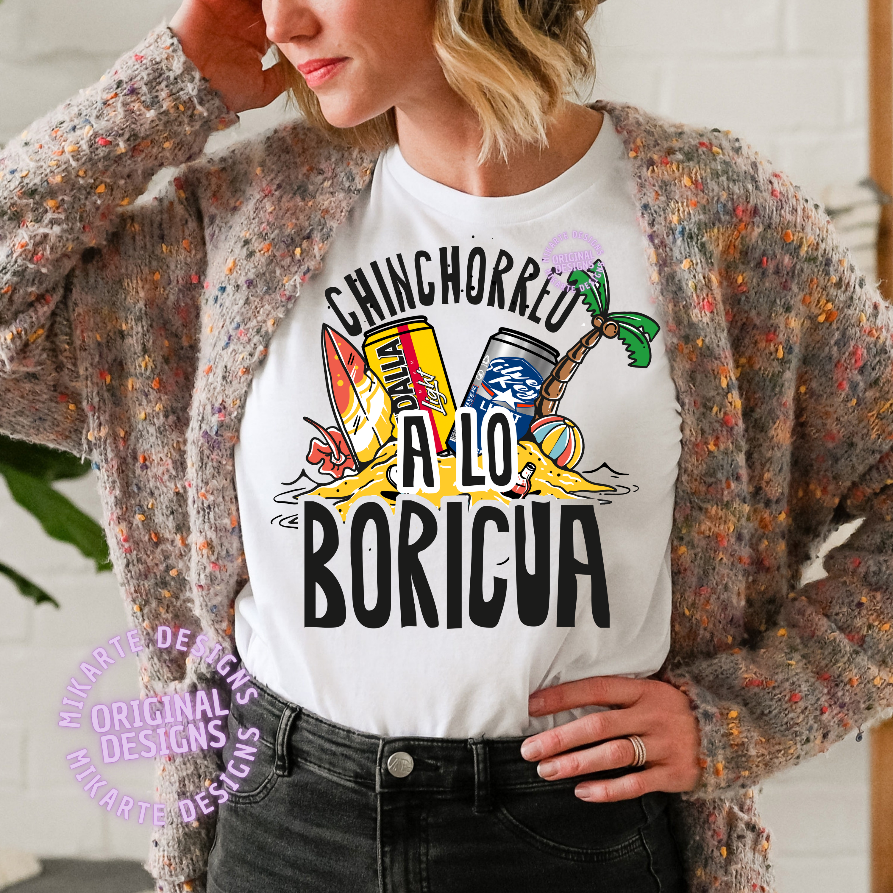 Chinchorreo a lo Boricua | Diseño digital PNG