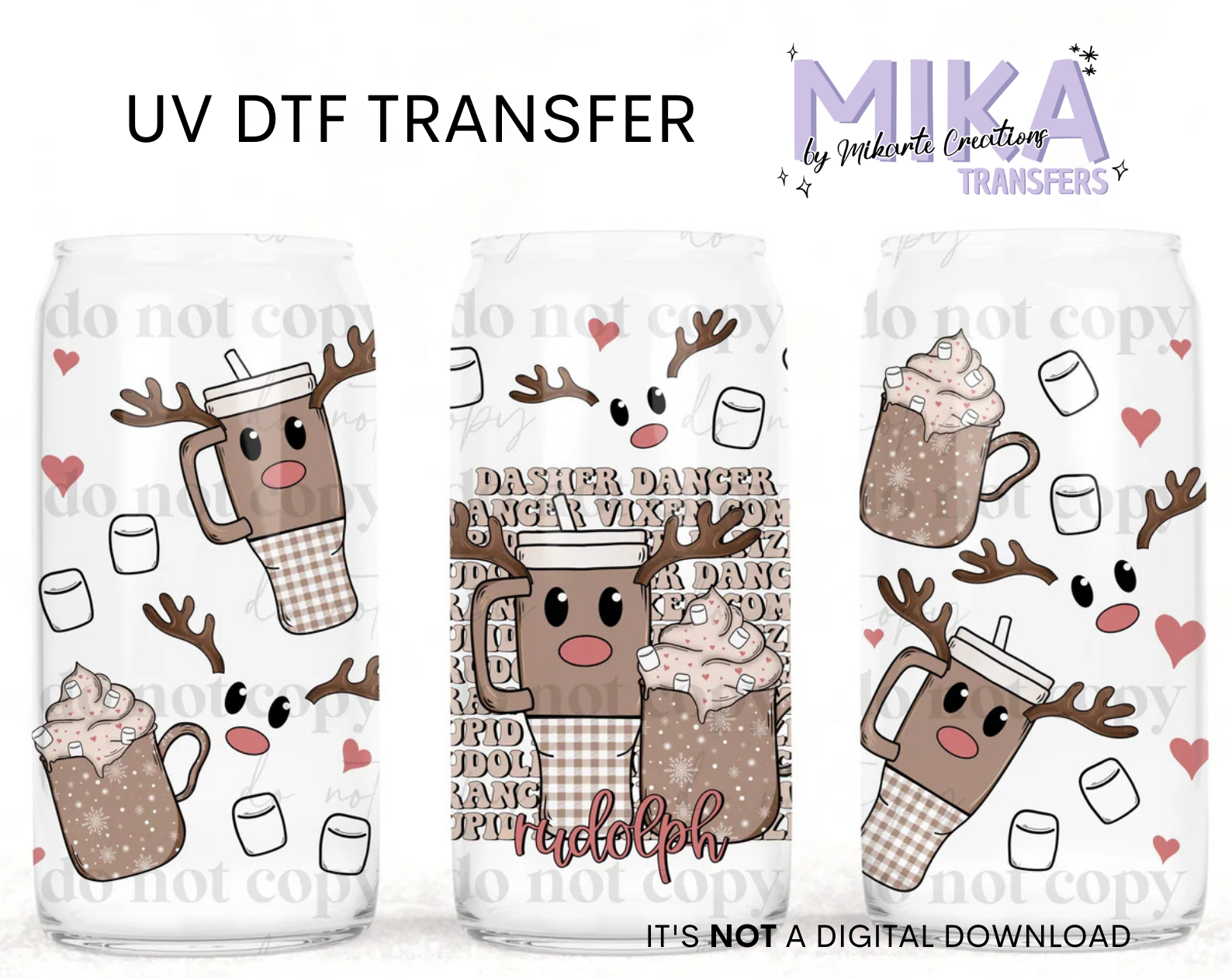 Reindeer Drinks | UV DTF