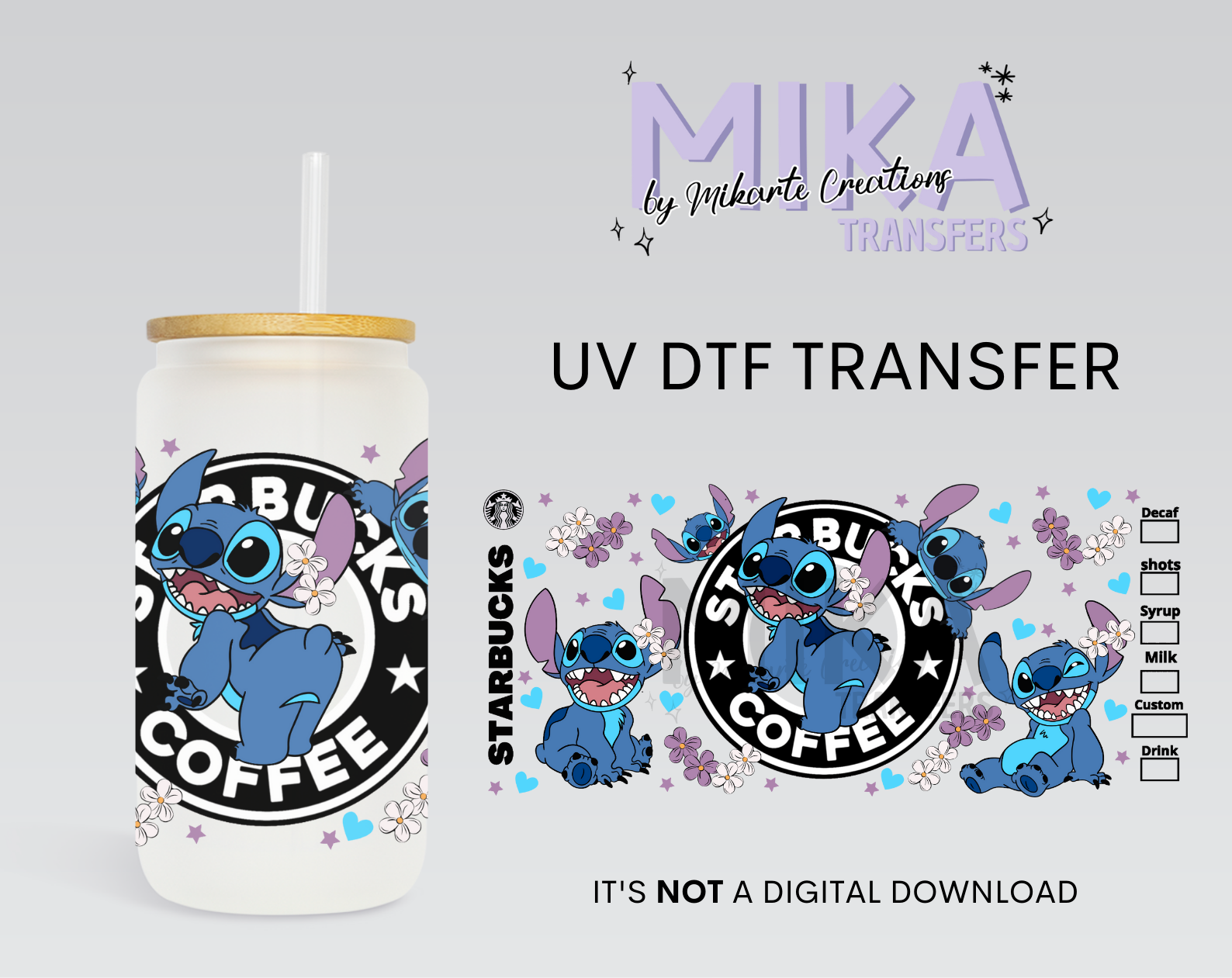 Alien Coffee | UV DTF Wrap