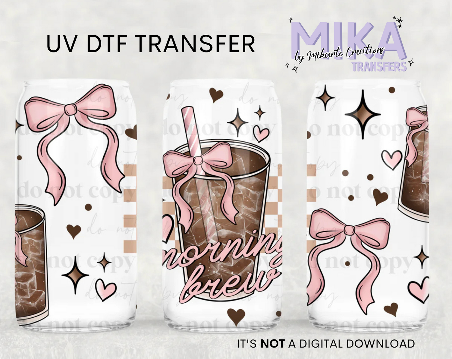 Morning brew girly | UV DTF