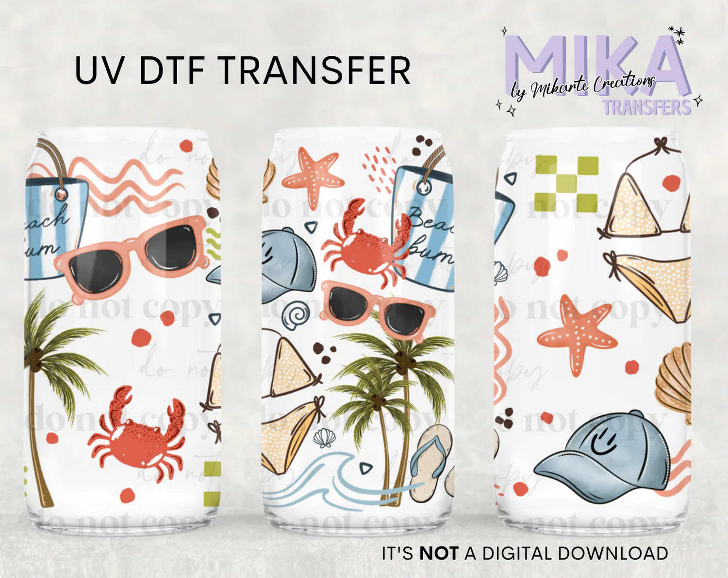 Beach Collage | UV DTF