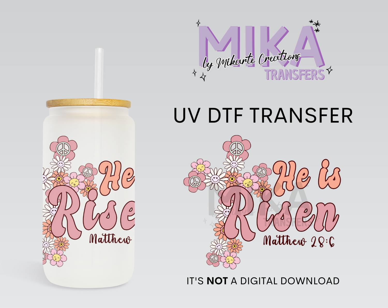 He is Resin | UV DTF Decal