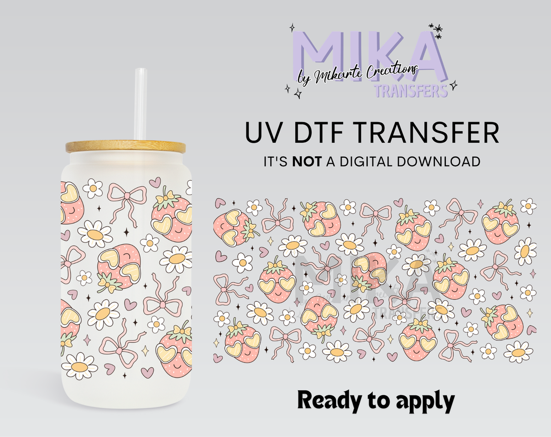 Coquette Strawberry | UV DTF