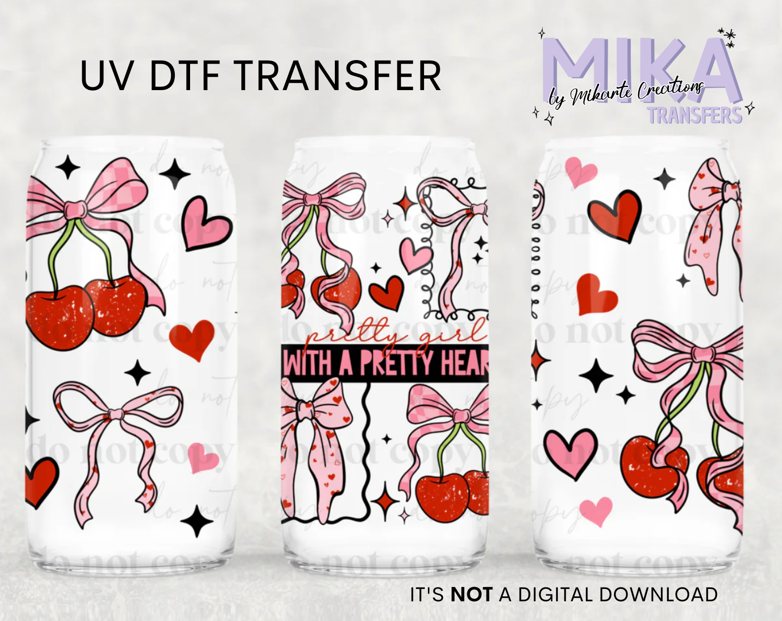 Pretty Heart | UV DTF