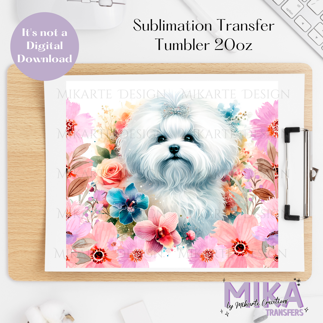 Dog Cute | Tumbler Sublimation Transfers