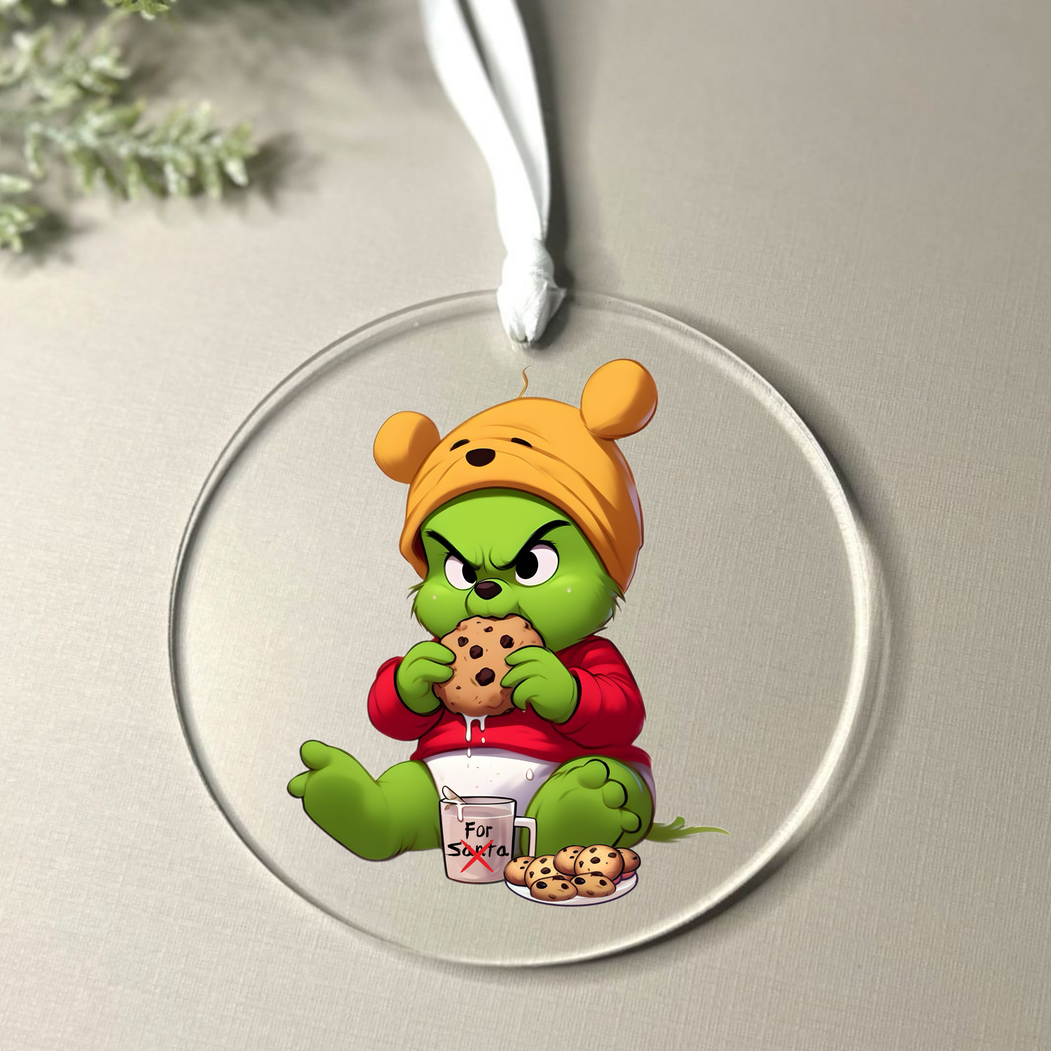 Baby Grinchmas | Ornament UV DTF Sticker